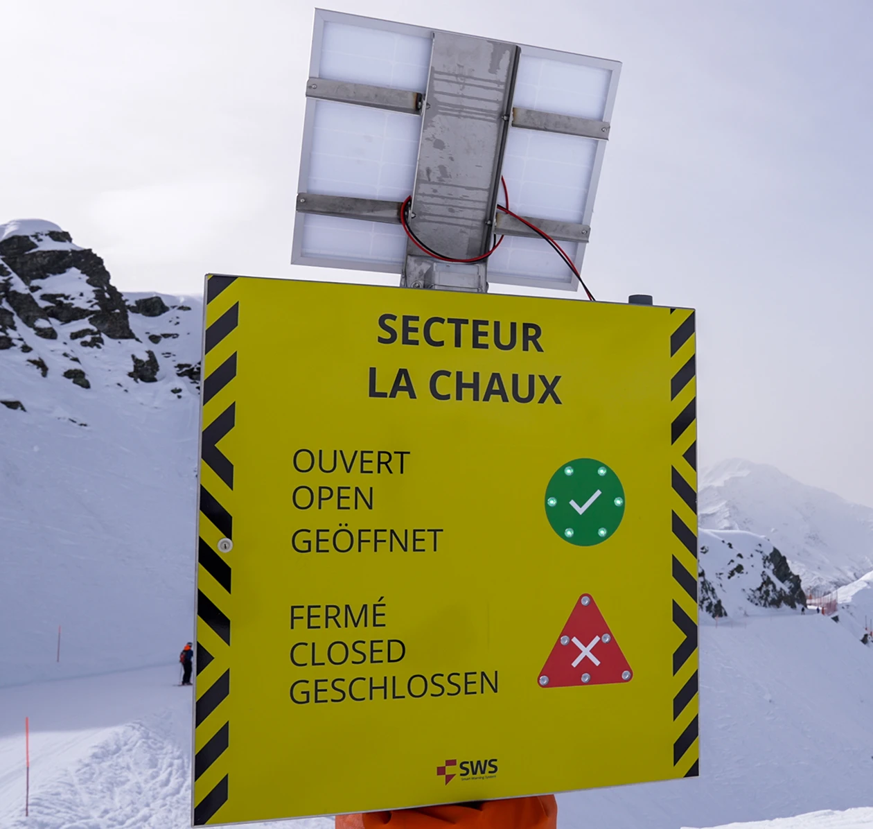 SWS Schild offen geschlossen Sektor